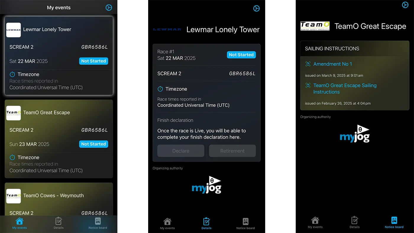 Mobile Competitor App in Nautical Cloud Mobile Competitor App in Nautical Cloud