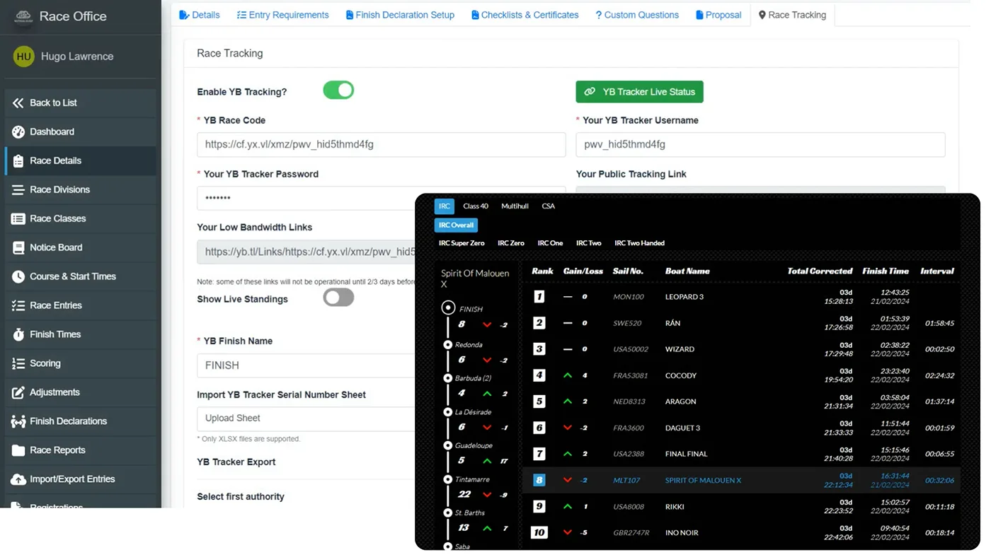 YB Tracker Integration with Nautical Cloud YB Tracker Integration with Nautical Cloud